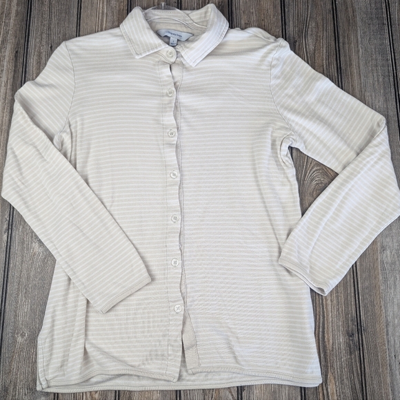 The Company Store 2-piece Pajama Set Size Small One Stain On Leg - Picture 2 of 15